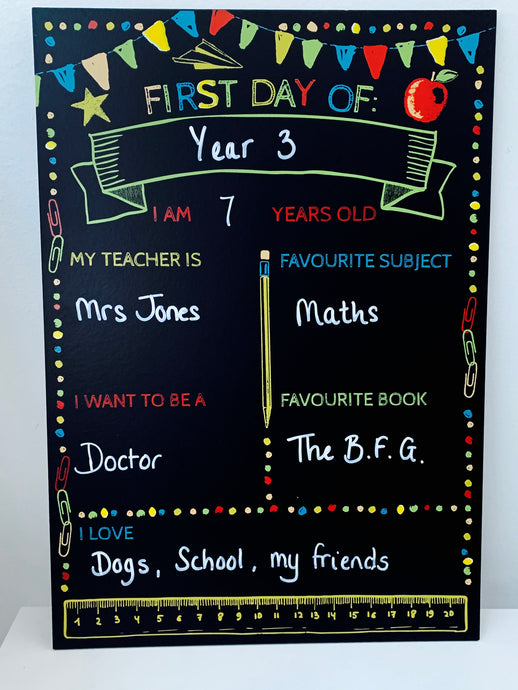 School Chalkboard plaque - 40cm