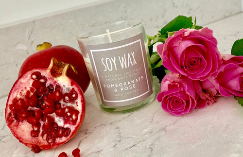 Pomegranate & Rose - Soy Wax Candle